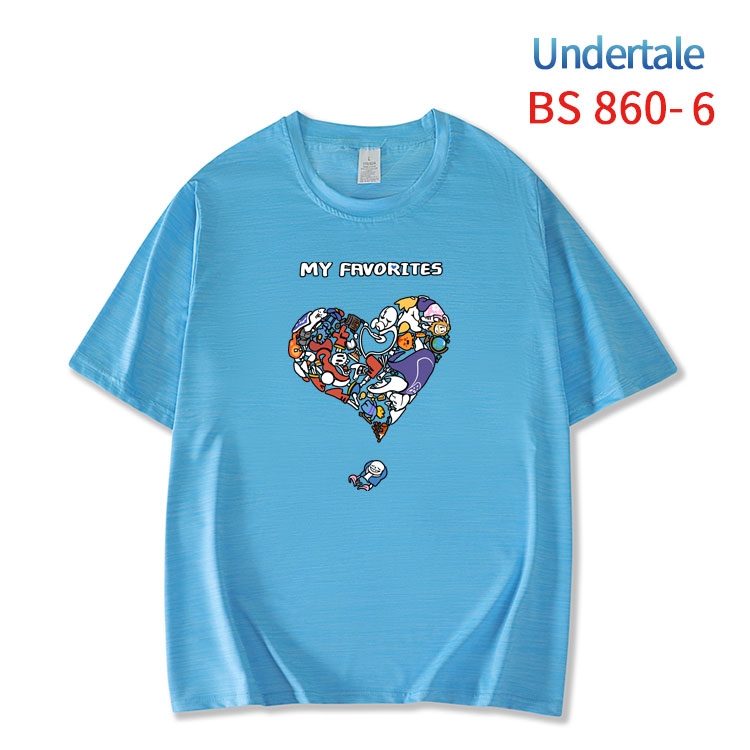 Undertale New ice silk cotton loose and comfortable T-shirt from XS to 5XL BS-860-6