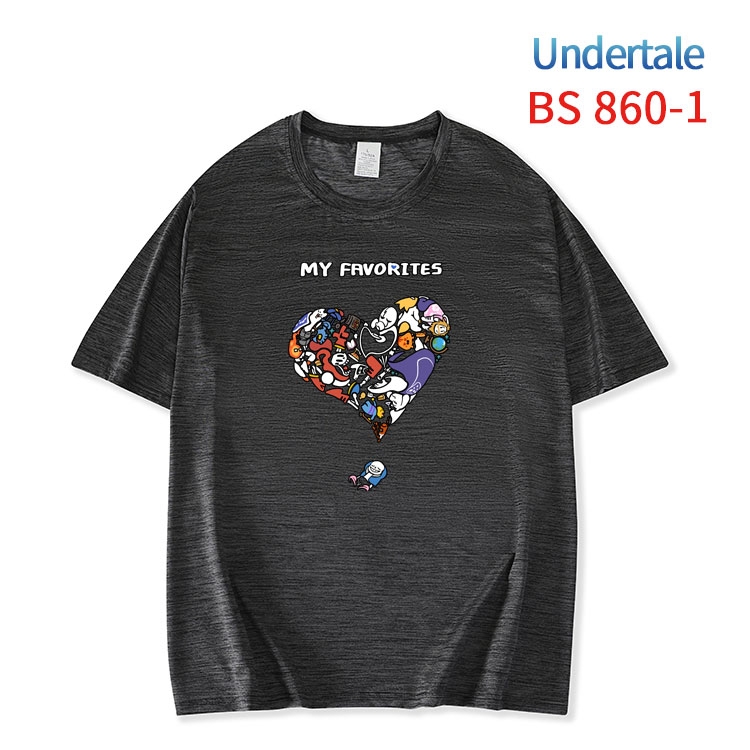 Undertale New ice silk cotton loose and comfortable T-shirt from XS to 5XL  BS-860-1