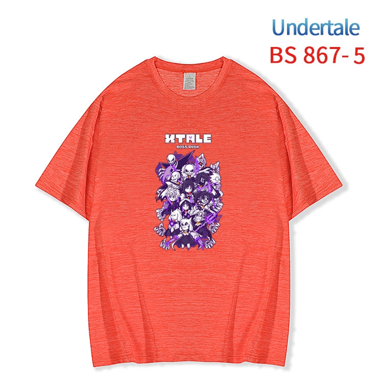 Undertale New ice silk cotton loose and comfortable T-shirt from XS to 5XL  BS-867-5