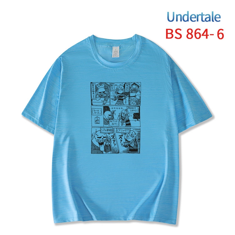 Undertale New ice silk cotton loose and comfortable T-shirt from XS to 5XL  BS-864-6