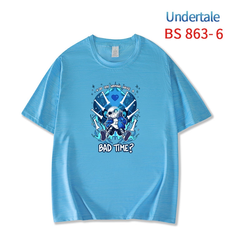 Undertale New ice silk cotton loose and comfortable T-shirt from XS to 5XL  BS-863-6