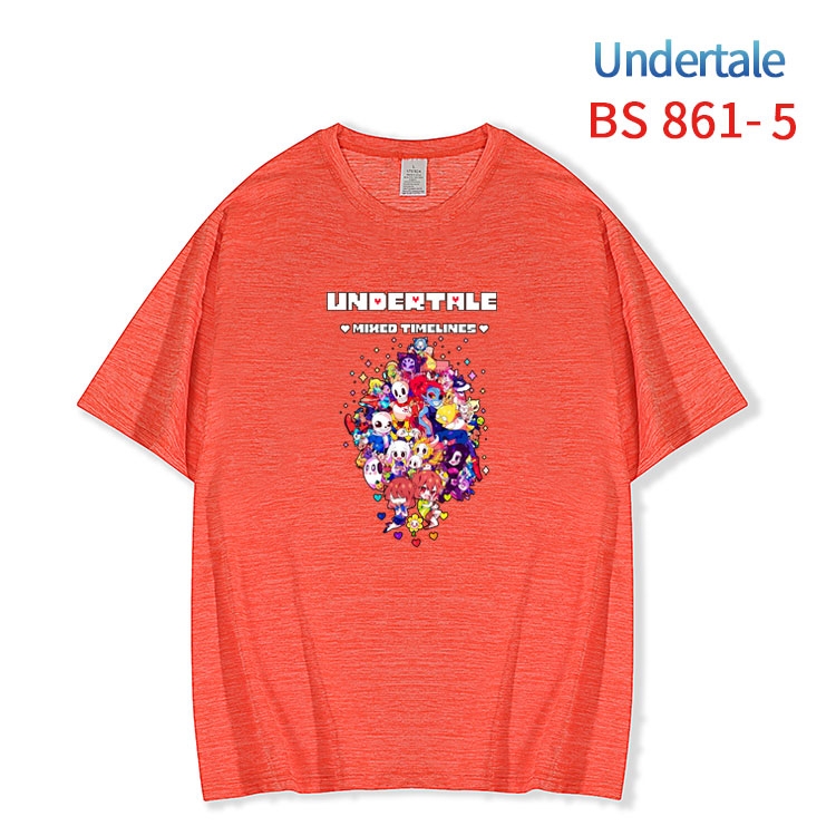 Undertale New ice silk cotton loose and comfortable T-shirt from XS to 5XL  BS-861-5
