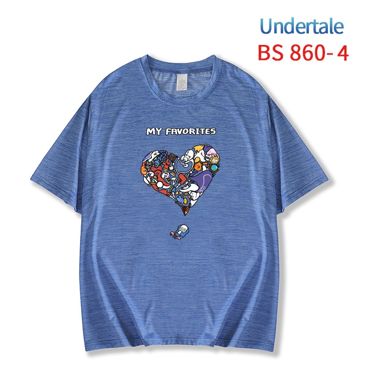 Undertale New ice silk cotton loose and comfortable T-shirt from XS to 5XL BS-860-4