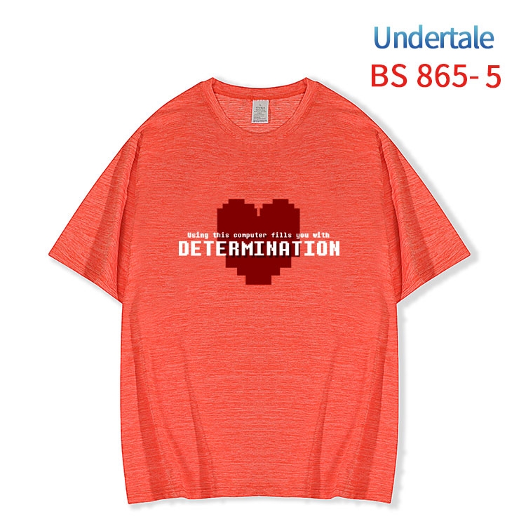 Undertale New ice silk cotton loose and comfortable T-shirt from XS to 5XL  BS-865-5