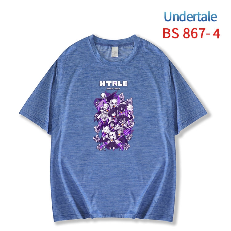 Undertale New ice silk cotton loose and comfortable T-shirt from XS to 5XL  BS-867-4