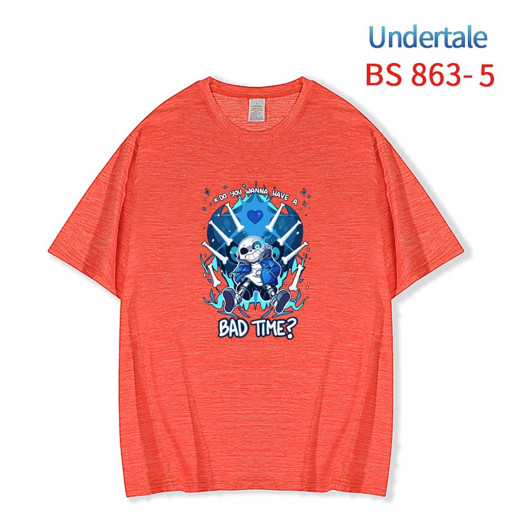 Undertale New ice silk cotton loose and comfortable T-shirt from XS to 5XL  BS-863-5