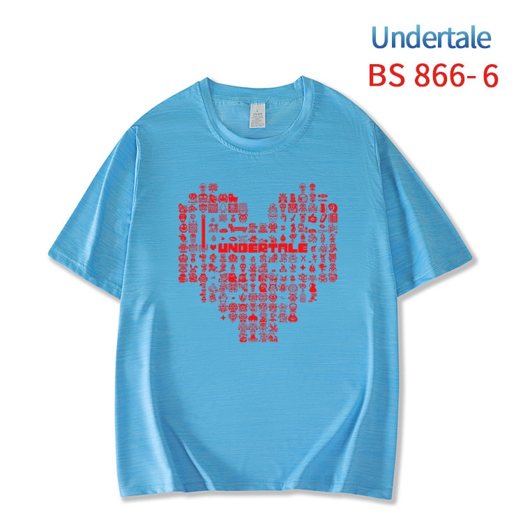 Undertale New ice silk cotton loose and comfortable T-shirt from XS to 5XL  BS-866-6
