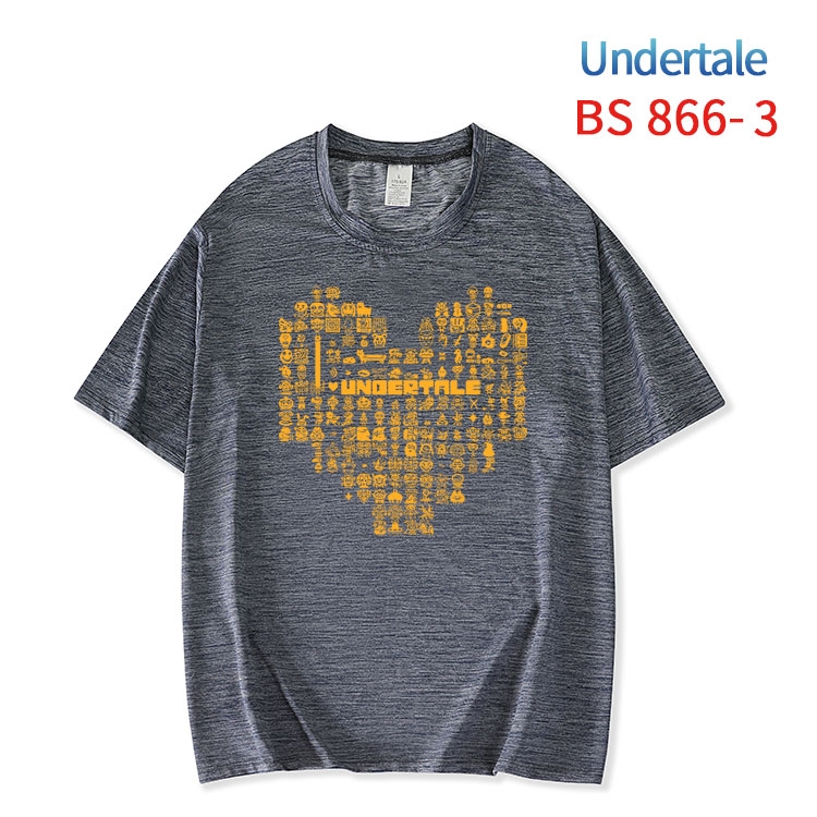 Undertale New ice silk cotton loose and comfortable T-shirt from XS to 5XL  BS-866-3