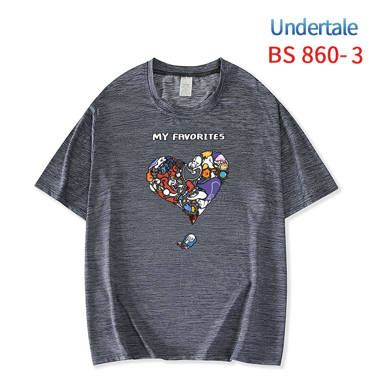 Undertale New ice silk cotton loose and comfortable T-shirt from XS to 5XL BS-860-3