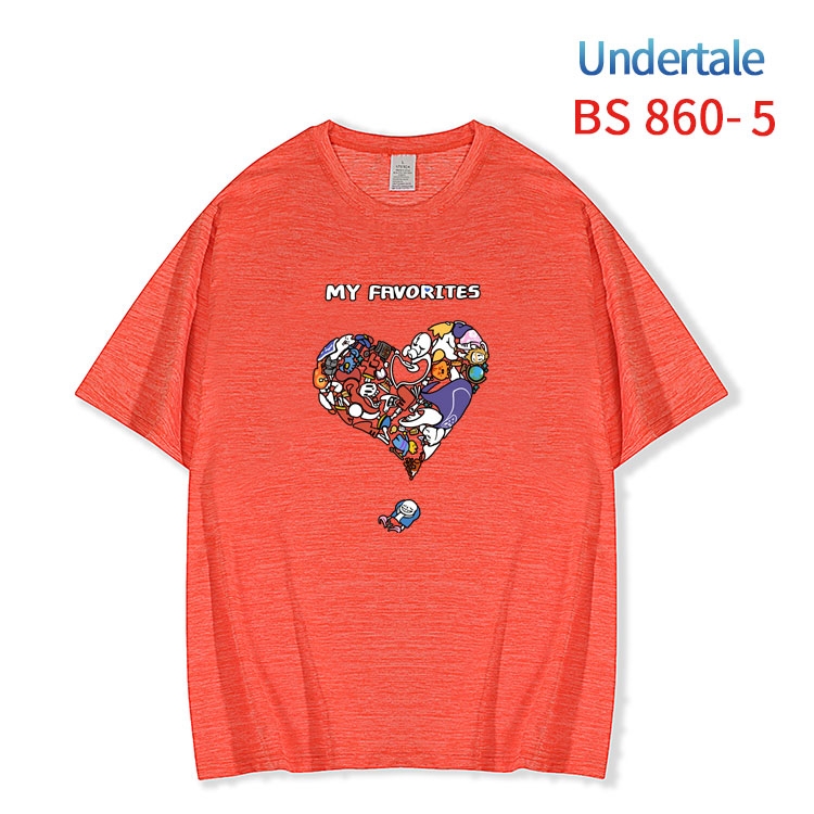 Undertale New ice silk cotton loose and comfortable T-shirt from XS to 5XL  BS-860-5