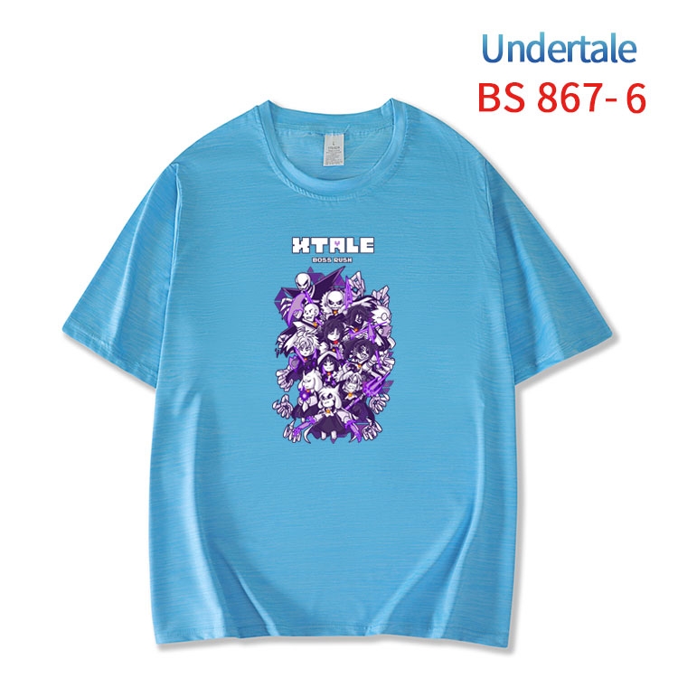Undertale New ice silk cotton loose and comfortable T-shirt from XS to 5XL  BS-867-6