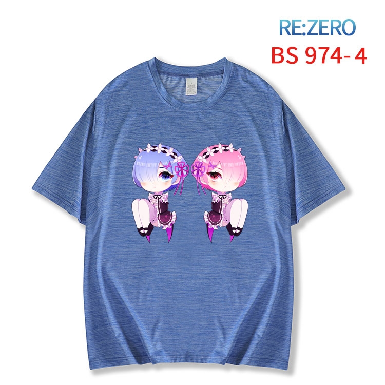 Re:Zero kara Hajimeru Isekai Seikatsu  New ice silk cotton loose and comfortable T-shirt from XS to 5XL  BS-974-4