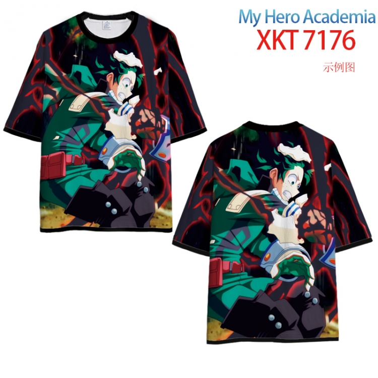 My Hero Academia Full Color Loose short sleeve cotton T-shirt  from S to 4XL XKT 7176
