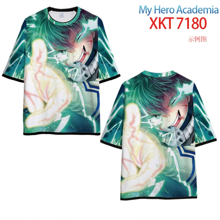 My Hero Academia Full Color Loose short sleeve cotton T-shirt  from S to 6XL XKT 7180