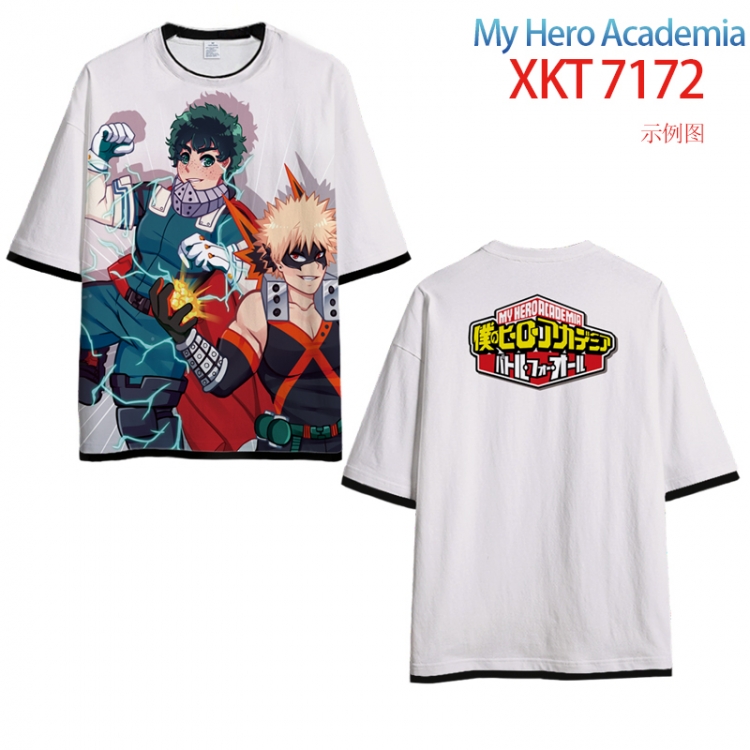 My Hero Academia Full Color Loose short sleeve cotton T-shirt  from S to 4XL  XKT 7172