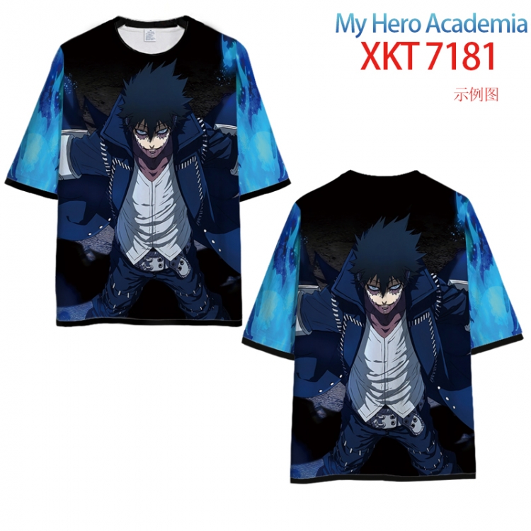 My Hero Academia Full Color Loose short sleeve cotton T-shirt  from S to 6XL XKT 7181