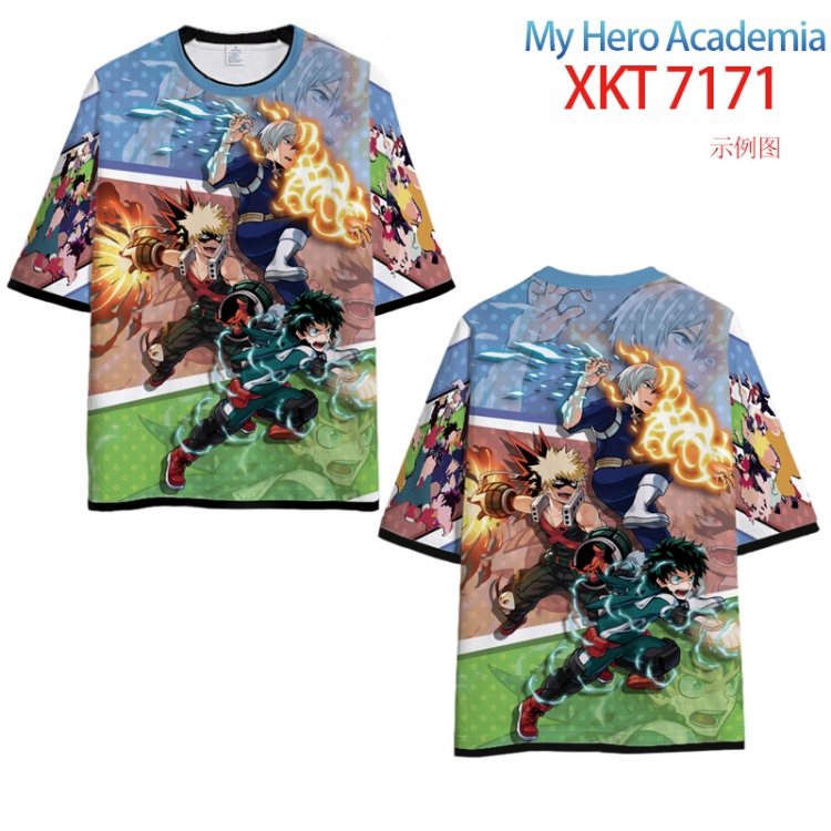 My Hero Academia Full Color Loose short sleeve cotton T-shirt  from S to 6XL XKT 7171