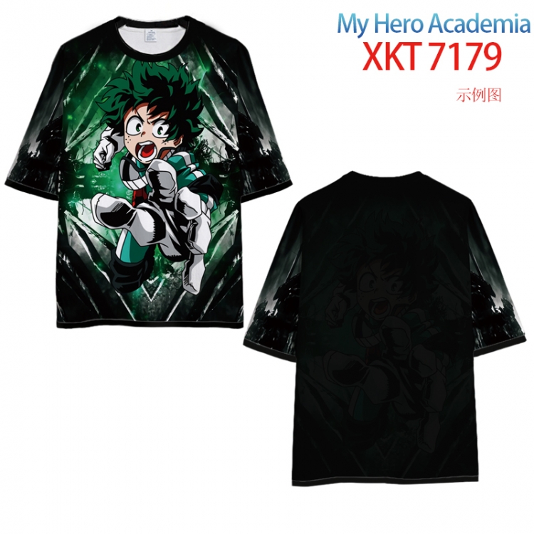 My Hero Academia Full Color Loose short sleeve cotton T-shirt  from S to 6XL  XKT 7179