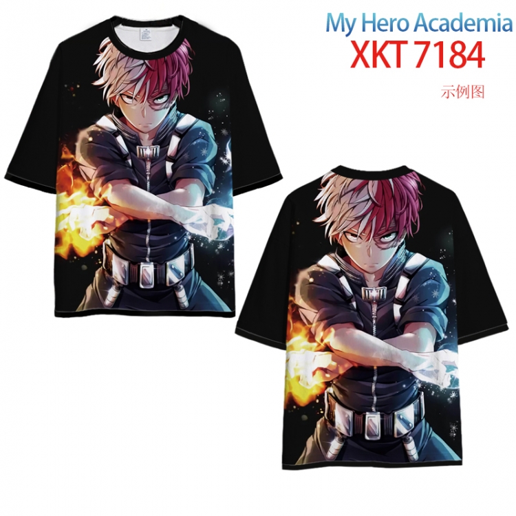 My Hero Academia Full Color Loose short sleeve cotton T-shirt  from S to 6XL XKT 7184