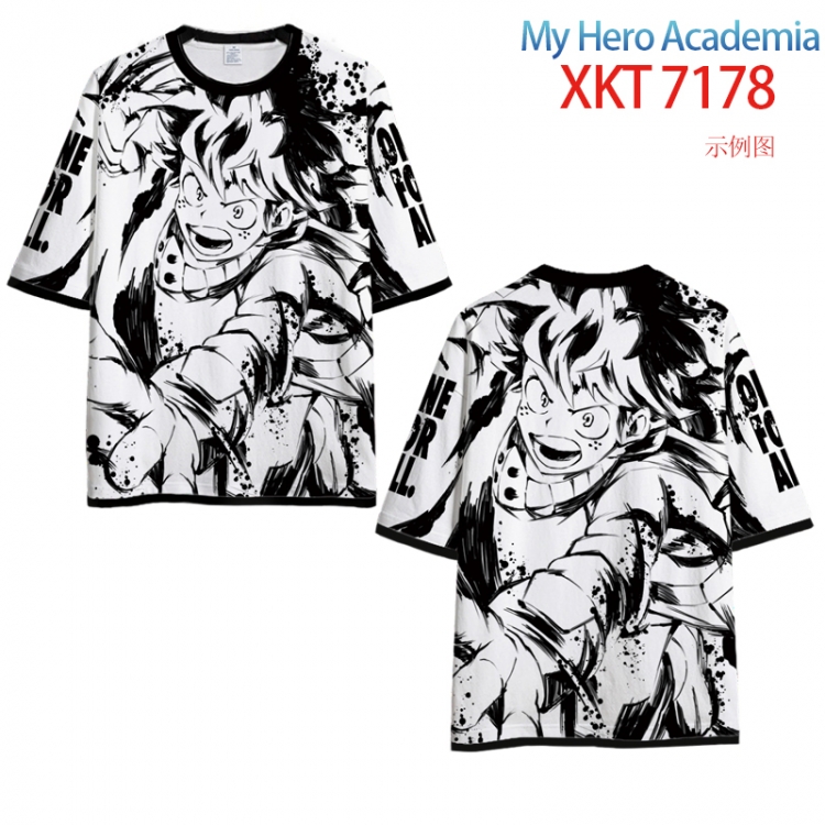 My Hero Academia Full Color Loose short sleeve cotton T-shirt  from S to 6XL XKT 7178