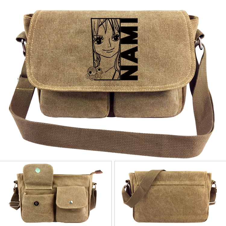 One Piece Anime peripheral canvas shoulder bag shoulder bag 7x28x20cm