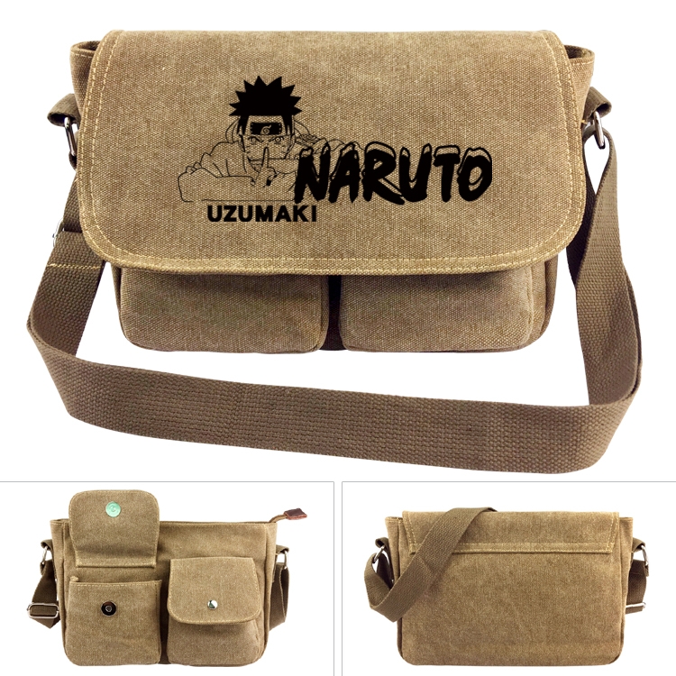 Naruto Anime peripheral canvas shoulder bag shoulder bag 7x28x20cm