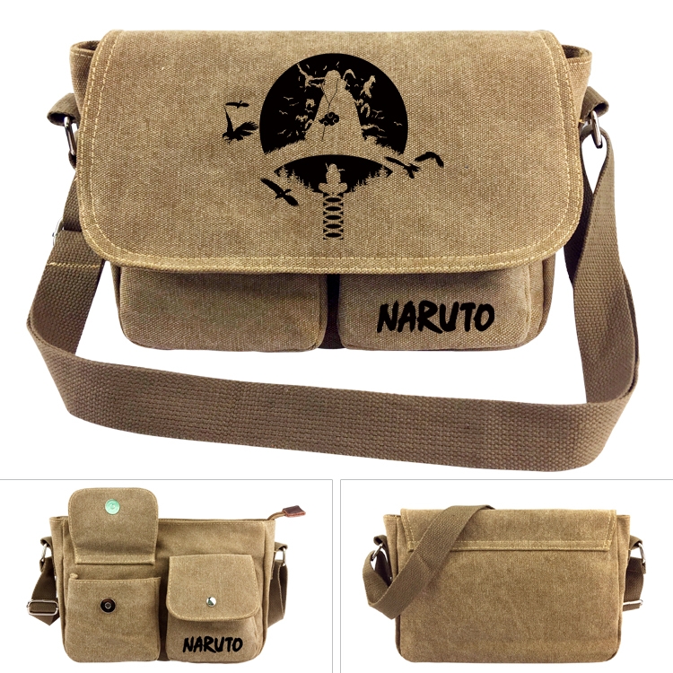 Naruto Anime peripheral canvas shoulder bag shoulder bag 7x28x20cm