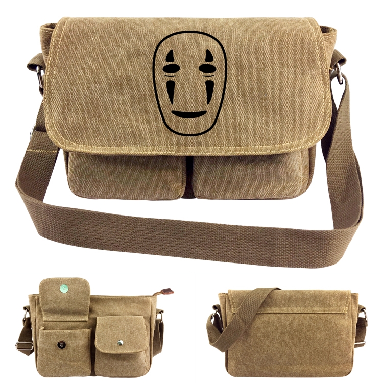 TOTORO Anime peripheral canvas shoulder bag shoulder bag 7x28x20cm