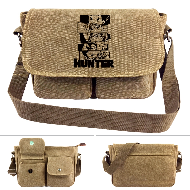 HunterXHunter  Anime peripheral canvas shoulder bag shoulder bag 7x28x20cm