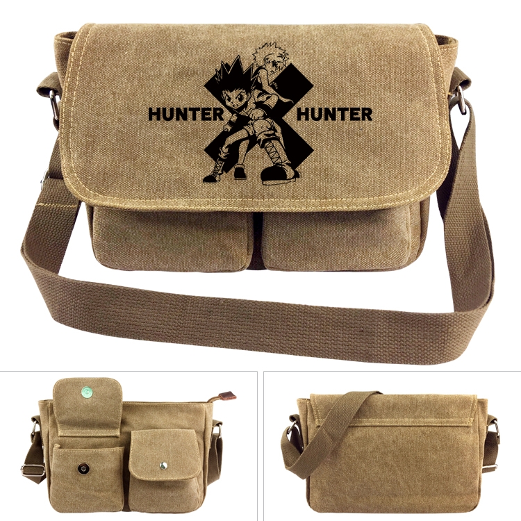 HunterXHunter  Anime peripheral canvas shoulder bag shoulder bag 7x28x20cm