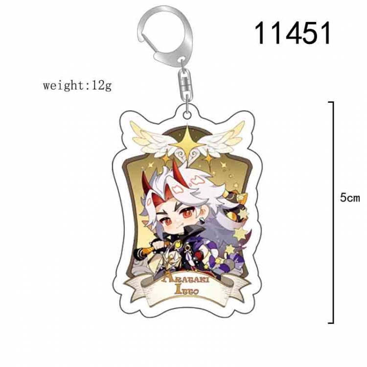 Genshin Impact Anime acrylic Key Chain  price for 5 pcs 11451