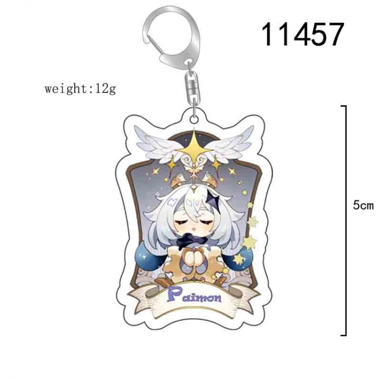 Genshin Impact Anime acrylic Key Chain  price for 5 pcs  11457