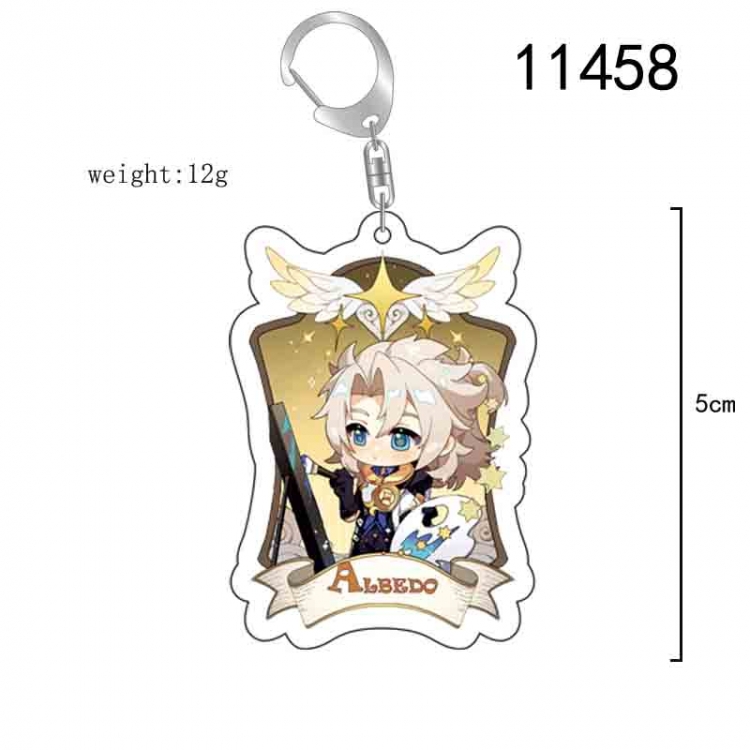 Genshin Impact Anime acrylic Key Chain  price for 5 pcs  11458