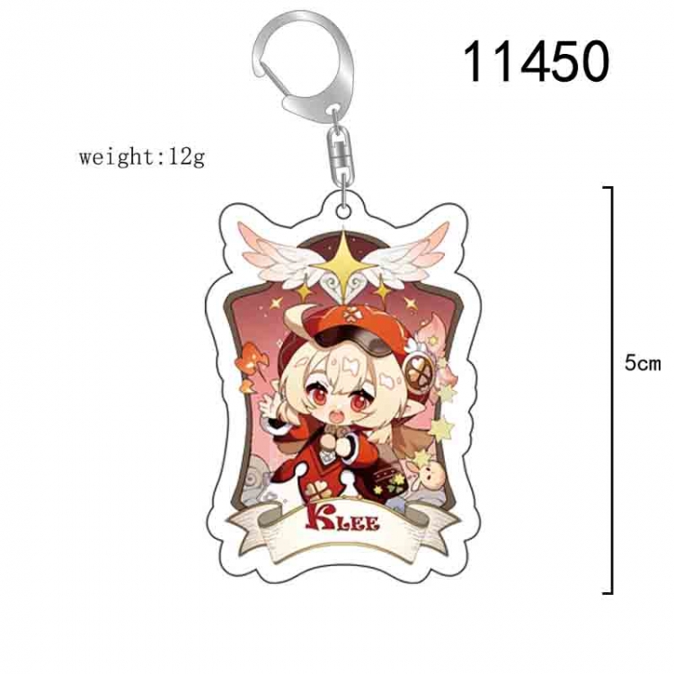 Genshin Impact Anime acrylic Key Chain  price for 5 pcs  11450