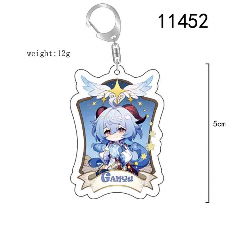 Genshin Impact Anime acrylic Key Chain  price for 5 pcs  11452