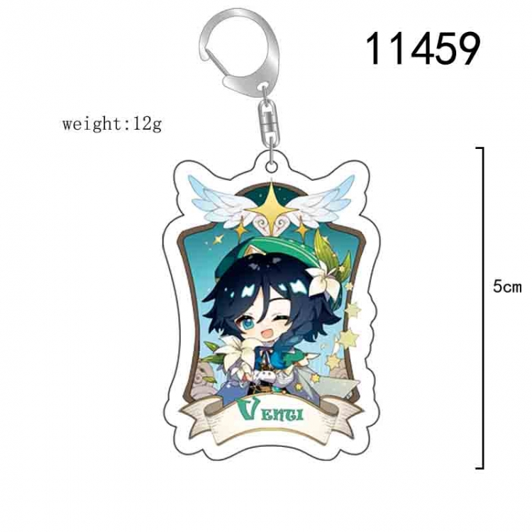 Genshin Impact Anime acrylic Key Chain  price for 5 pcs  11459