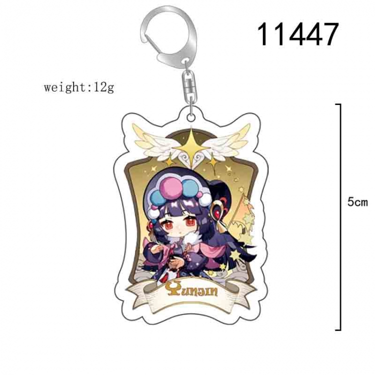 Genshin Impact Anime acrylic Key Chain  price for 5 pcs 11447