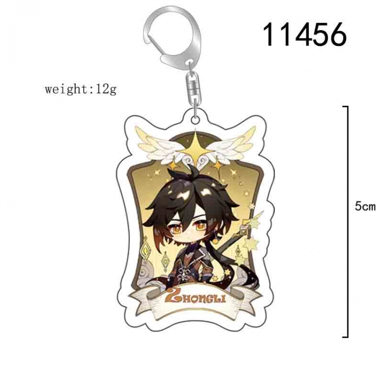 Genshin Impact Anime acrylic Key Chain  price for 5 pcs  11456