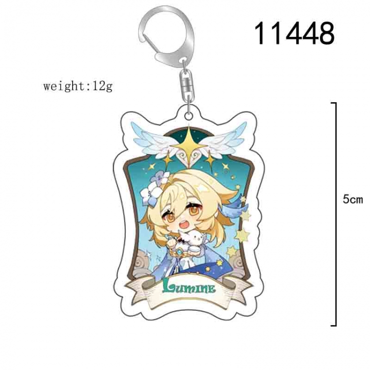 Genshin Impact Anime acrylic Key Chain  price for 5 pcs  11448