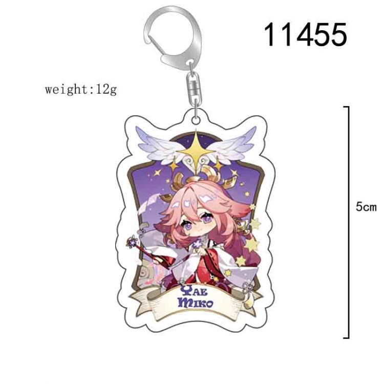 Genshin Impact Anime acrylic Key Chain  price for 5 pcs  11455