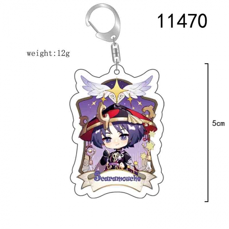 Genshin Impact Anime acrylic Key Chain  price for 5 pcs  11470