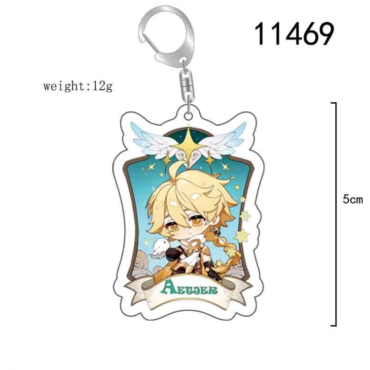 Genshin Impact Anime acrylic Key Chain  price for 5 pcs 11469