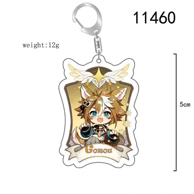 Genshin Impact Anime acrylic Key Chain  price for 5 pcs  11460