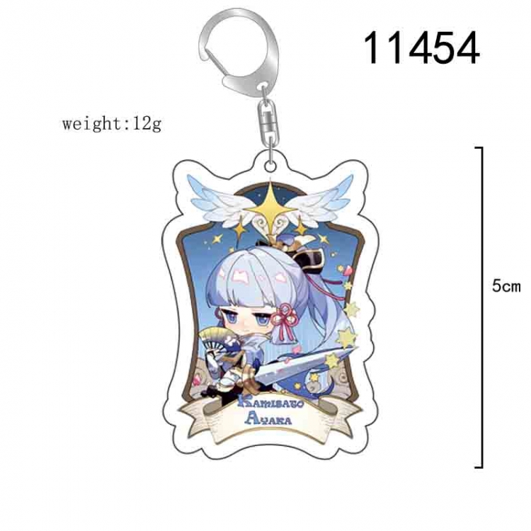 Genshin Impact Anime acrylic Key Chain  price for 5 pcs  11454