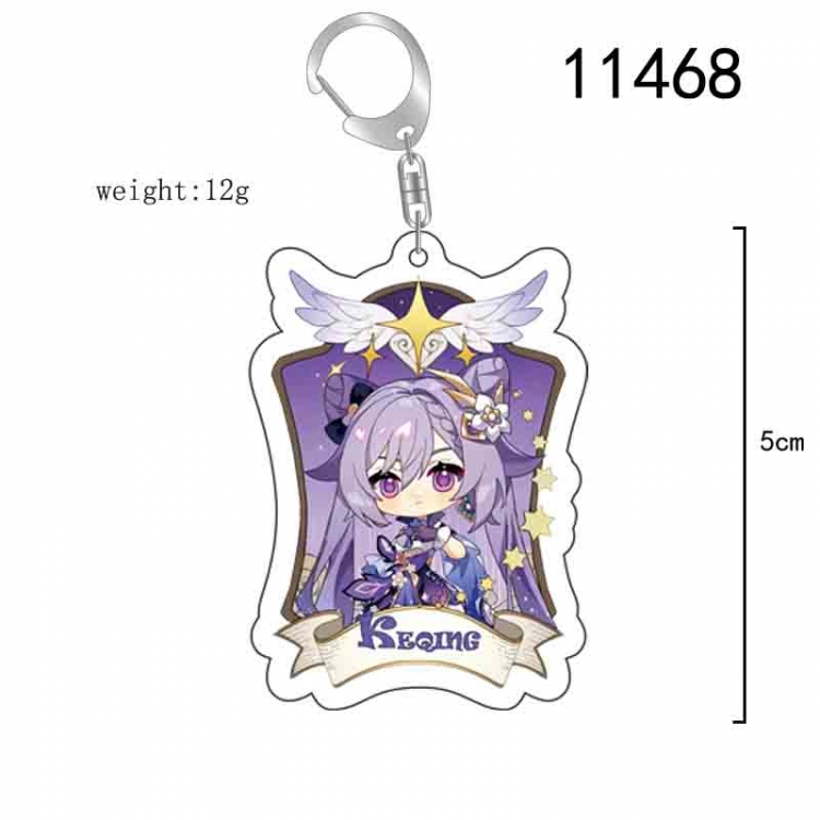 Genshin Impact Anime acrylic Key Chain  price for 5 pcs  11468