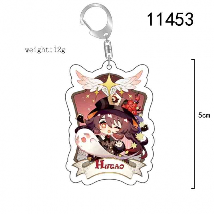 Genshin Impact Anime acrylic Key Chain  price for 5 pcs  11453