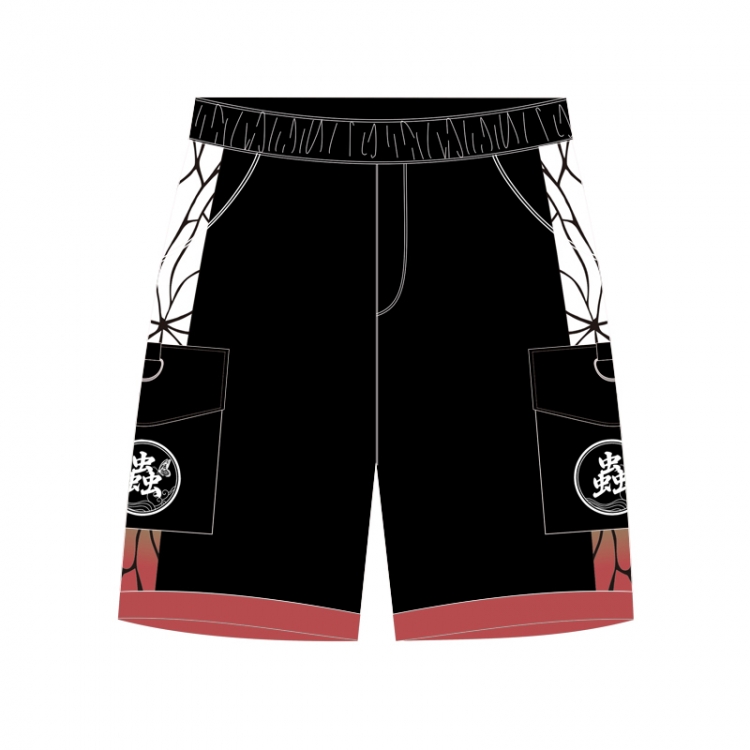 Demon Slayer Kimets Anime Around Cotton Cargo Shorts from M to 3XL D8201