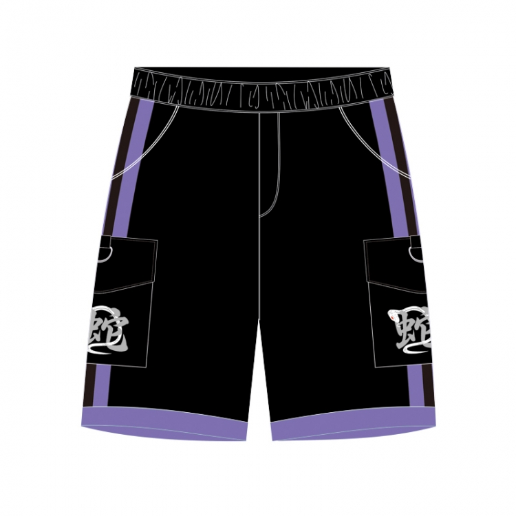 Demon Slayer Kimets Anime Around Cotton Cargo Shorts from M to 3XL   D8202