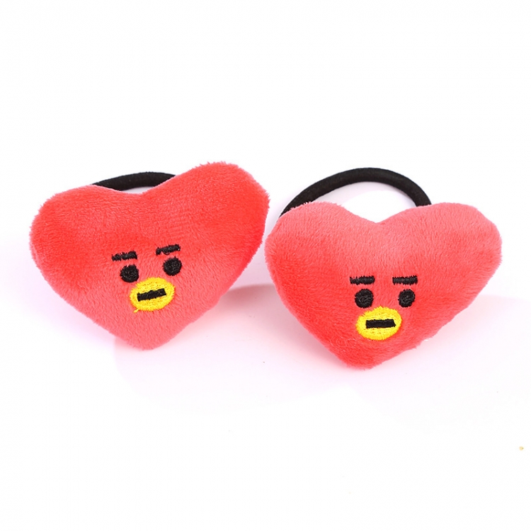 BTS Star cartoon plush doll hair ring price for 5 pcs