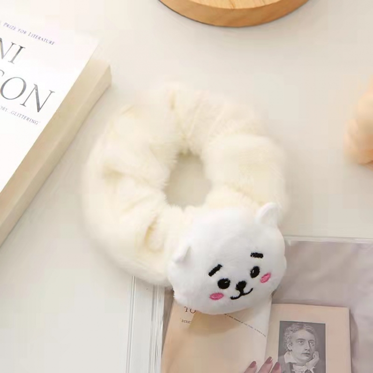 BTS Star peripheral cartoon doll plush hair ring headwear